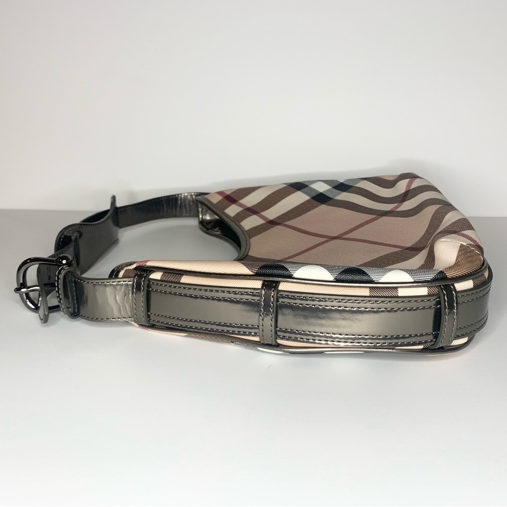 Burberry | Nova Check Small Barton Hobo - Picture 11 of 14